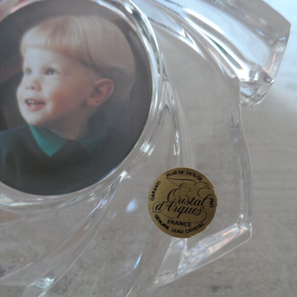 Cristal D' Arques France Crystal 24%Pb0 Picture Frame Vintage 1999- 2pcs- $35 - Picture 6 of 6